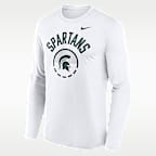 Michigan State Courtside Men's Nike Dri-FIT College Long-Sleeve T-Shirt