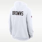 Cleveland Browns Alt Offensive Set Play Sideline Men's Nike Dri-FIT NFL Pullover Hoodie