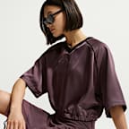 나이키 스포츠웨어 여성 오버사이즈 새틴 탑