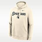 Sudadera con gorro sin cierre universitaria Nike para hombre Michigan State Primetime Club