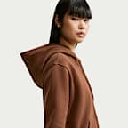 Sweat à capuche zippé Nike Studio Fleece Medium Weight pour femme