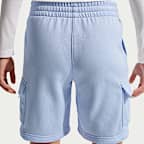 Spodenki cargo z dzianiny dresowej dla dużych dzieci Nike Sportswear Club