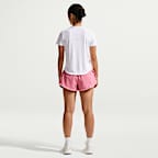 Nike Tempo Flow Swoosh Women's Dri-FIT Mid-Rise Brief-Lined Running Shorts