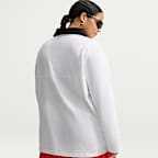 Polo de manga larga oversized para mujer (talla grande) Nike Sportswear