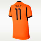 Jersey de fútbol Nike Dri-FIT para niños talla grande Cody Gakpo Netherlands National Team 2026 Stadium Home