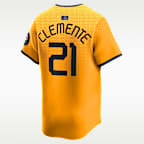 Jersey Nike Dri-FIT ADV de la MLB Limited para hombre Roberto Clemente Pittsburgh Pirates City Connect