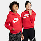 Sudadera con gorro para niños talla grande Nike Sportswear Club Fleece