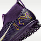 Tacos de fútbol para pasto sintético (turf) de corte high para niños grandes Nike Jr. Mercurial Superfly 10 Academy "Kylian Mbappé"