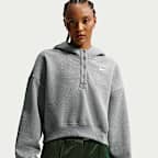 Nike Sportswear Phoenix verkürzter Oversize-Henley-Hoodie aus Fleece (Damen)