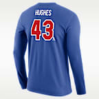 Quinn Hughes Nike USA Olympic Team 2026 "Gold Medal" Men's Long-Sleeve Name & Number T-Shirt