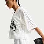 Playera de manga corta Dri-FIT oversized para mujer Nike One