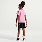 Playera Connected para niños talla pequeña Nike
