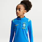 Brazil Academy Pro Older Kids' Nike Dri-FIT Football Knit Drill Top