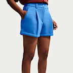 Shorts sartoriali loose fit a vita media Nike Pregame Fleece – Donna