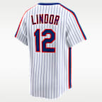 Francisco Lindor New York Mets Cooperstown 40th Anniversary Men's Nike Dri-FIT MLB Limited Jersey