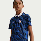 FFF 2026/27 Match Home Older Kids' Nike Aero-FIT Football Authentic Jersey
