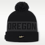 Oregon Alt Peak Men's Nike College Cuffed Pom Beanie