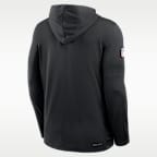 Playera de manga larga Nike Dri-FIT de la NFL con gorro para hombre Pittsburgh Steelers Sideline