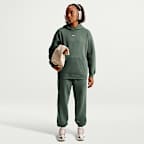 Sudadera con gorro sin cierre oversized para niña Nike Sportswear Studio Fleece