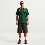 Camisola de râguebi de manga curta do equipamento principal Springboks para homem