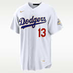 Max Muncy Los Angeles Dodgers 2025 World Series Champion Gold Series Men's Nike MLB Stadium Jersey
