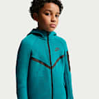 Nike Sportswear Tech Fleece Hoodie mit durchgehendem Reißverschluss für ältere Kinder