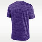 Playera universitaria Nike Dri-FIT para hombre LSU Primetime Arch Logo Velocity