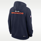 Denver Broncos Initial Home Sideline Men's Nike Dri-FIT NFL Pullover Hoodie