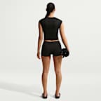 Playera de manga tipo casquillo para mujer Nike Swim Effortless Essential