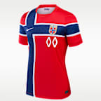 Norway 2026 Stadium Home Women's Nike Dri-FIT Soccer Replica Custom Jersey By You