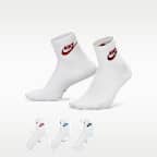 Nike Everyday Elevated Ankle Socks (3 Pairs)