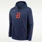 Sudadera con gorro sin cierre Nike de la MLB para hombre Detroit Tigers Logo Club
