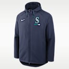 Seattle Mariners Authentic Collection Men's Nike Therma-FIT MLB Full-Zip Hooded Jacket
