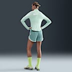 Shorts de correr Dri-FIT de tiro medio con forro de ropa interior para mujer Nike Tempo