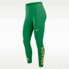 Oregon Zenvy Women's Nike Dri-FIT College High Rise 7/8 Leggings