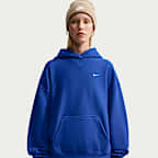 Hoodie pullover folgado de lã cardada de peso elevado Nike Studio para mulher