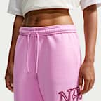 Nike Studio Fleece Medium Weight 'Graphic Pack' Women's Oversized Cuffed Logo Trousers