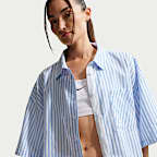 Nike Sportswear Chill Poplin Women's Oversized Striped Top