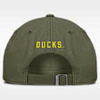 Gorra universitaria Nike ajustable para hombre Oregon Primetime Club