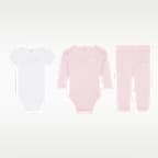 Nike Baby Essentials Baby (0-6M) 3-Piece Bodysuit and Pants Set