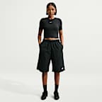 Nike Sportswear Women's Mid-Rise Loose Knee-Length Shorts