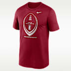 Playera universitaria Nike Dri-FIT para hombre Stanford Football Icon Legend