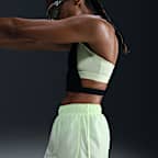 Shorts de correr Dri-FIT de tiro medio con forro de ropa interior para mujer Nike Tempo