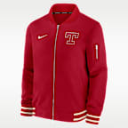 Texas Rangers Authentic Collection City Connect Men's Nike MLB Full-Zip Bomber Jacket