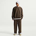 Sudadera de cuello redondo de tejido Fleece para hombre Nike Solo Swoosh
