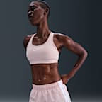 Shorts de correr Dri-FIT de tiro medio con forro de ropa interior para mujer Nike Tempo