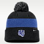 Memphis Tigers Peak Nike Basketball College Cuffed Pom Beanie