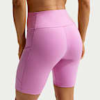 Nike One Women's High-Waisted 8" Biker Shorts with Pockets