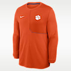 Clemson Sideline Coach Men's Nike Dri-FIT College Long-Sleeve Top