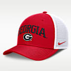 Georgia Primetime Arched Men's Nike Dri-FIT College Trucker Adjustable Hat